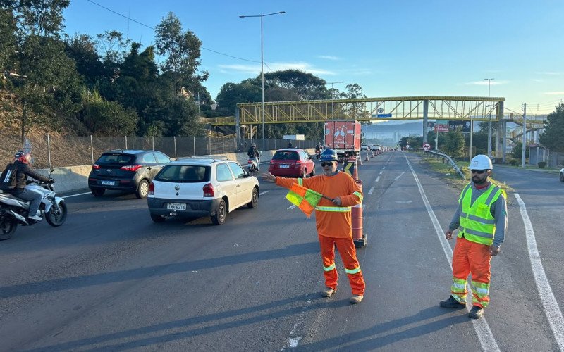 Seis bloqueios totais da BR-116 estão previstos para esta quinta-feira em obra de túnel em Novo Hamburgo
