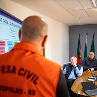Com previsão de chuva intensa para os próximos dias, São Leopoldo oficializa Gabinete de Crise