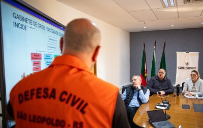 Com previsão de chuva intensa para os próximos dias, São Leopoldo oficializa Gabinete de Crise