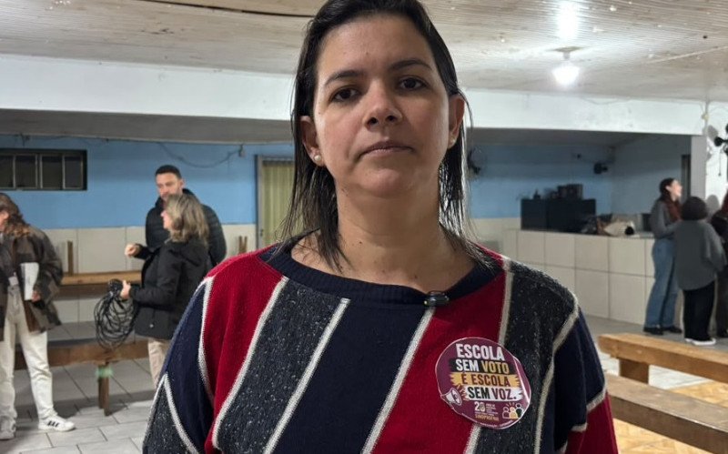 Ana Felix, professora da Emeb Eugênio Nelson Ritzel