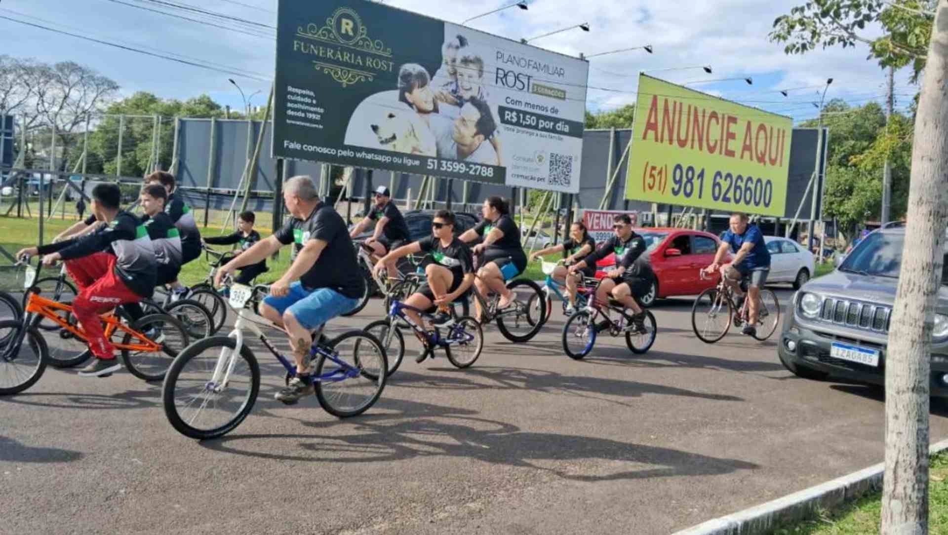 5ª Pedalada de São Cristóvão reúne ciclistas devotos do santo no Parcão de Sapiranga