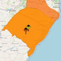 RS tem alerta de perigo para tempestades e vendavais neste domingo; veja áreas afetadas