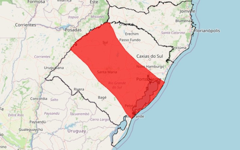 Rio Grande do Sul tem alerta vermelho do Inmet para acumulados de chuva na terça-feira | abc+