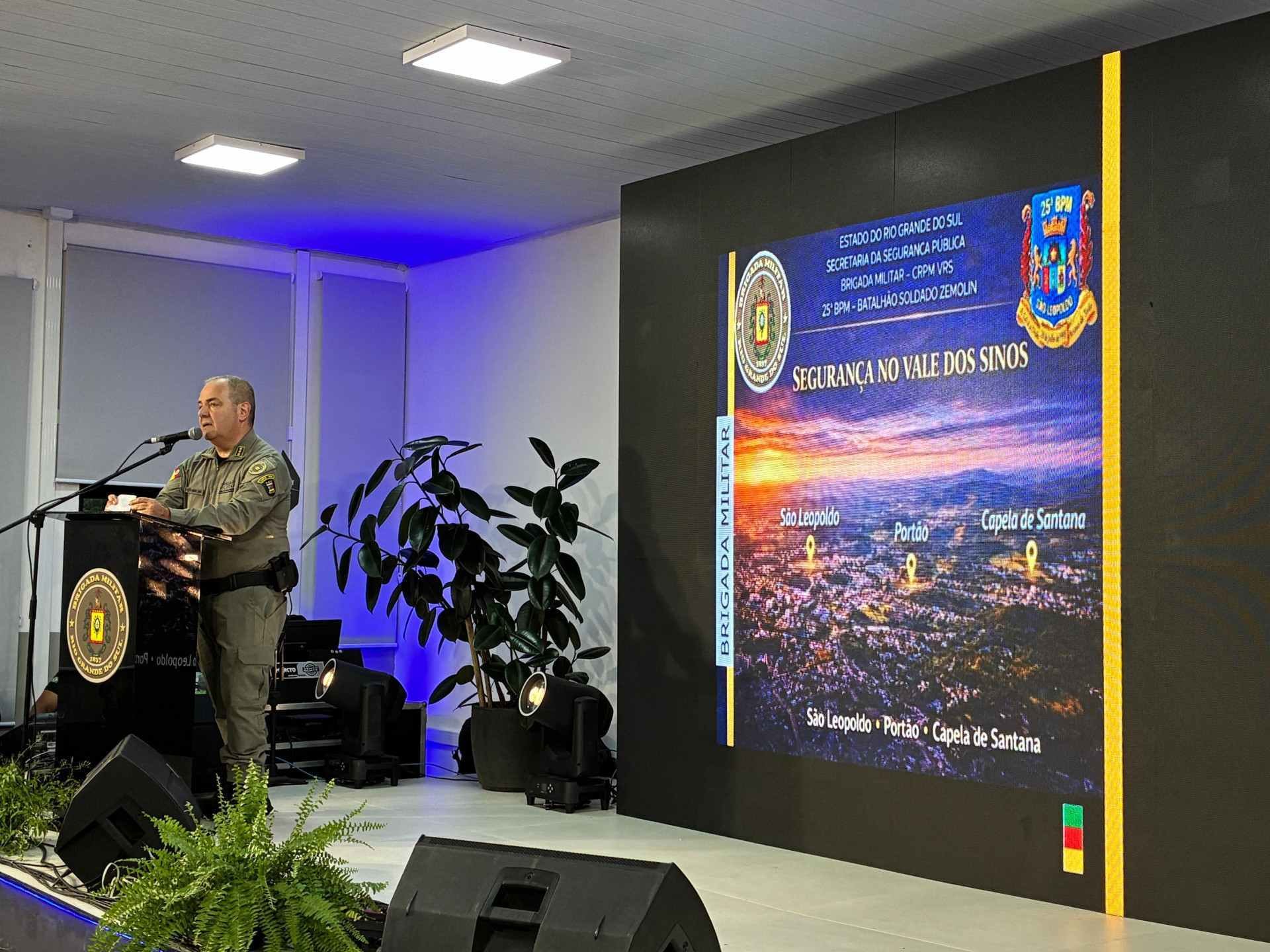 25º BPM inaugura auditório aberto à comunidade, em São Leopoldo