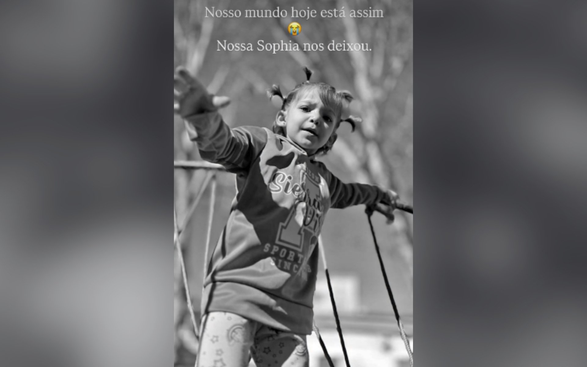 “Foi uma grande guerreira”: Mãe relembra últimos momentos de Sophia após luta contra o câncer