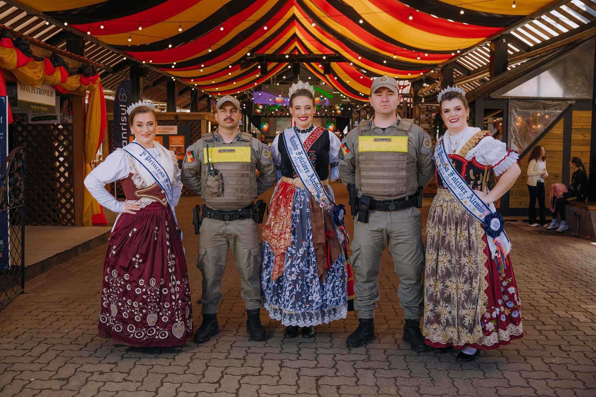 Brigada Militar reforça policiamento durante Festival Internacional de Folclore de Nova Petrópolis