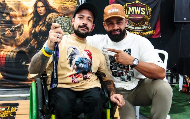 Renato Rosa entrou no Powerlifting recentemente e j&aacute; foi campe&atilde;o brasileiro 