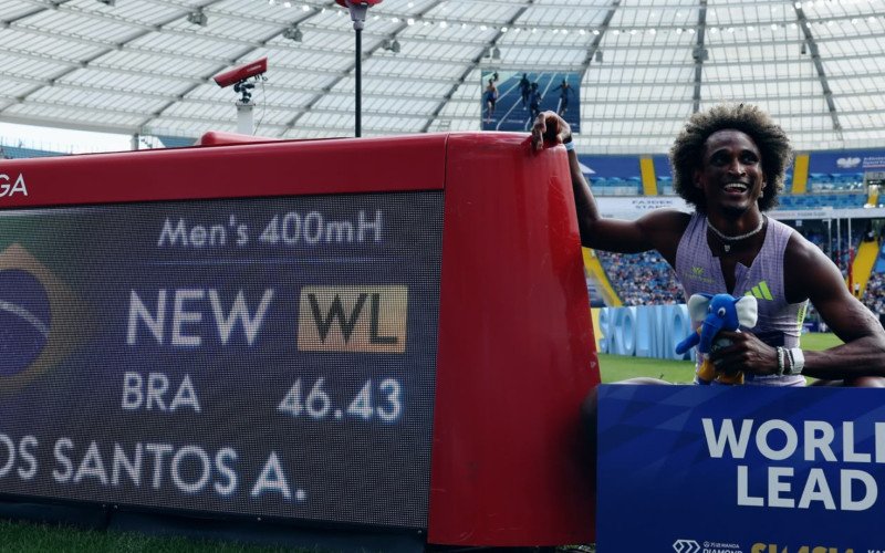 Alison dos Santos conquistou a melhor marca do ano nos 400m com barreiras | abc+