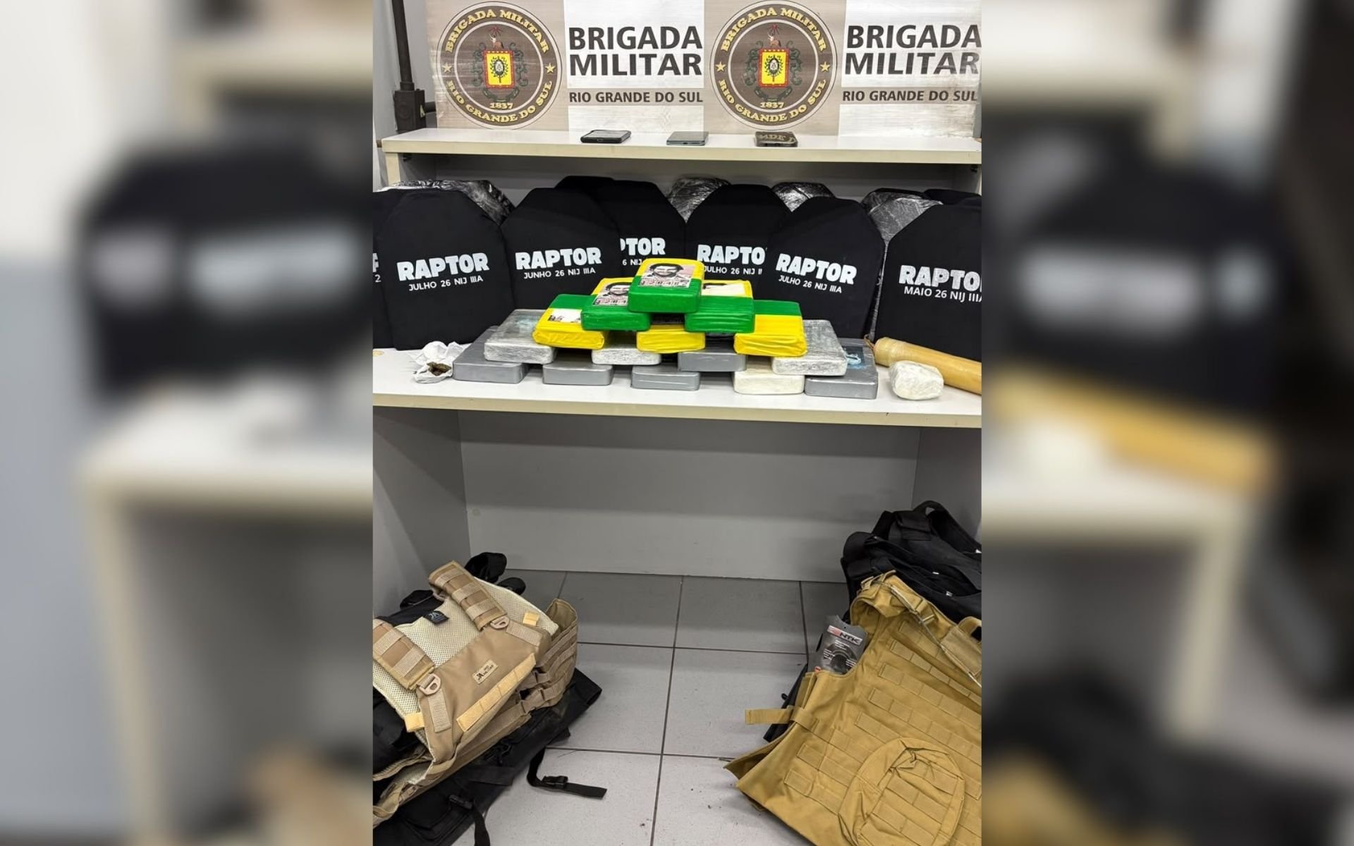 Tráfico em Novo Hamburgo: Casal é preso com cocaína e coletes balísticos