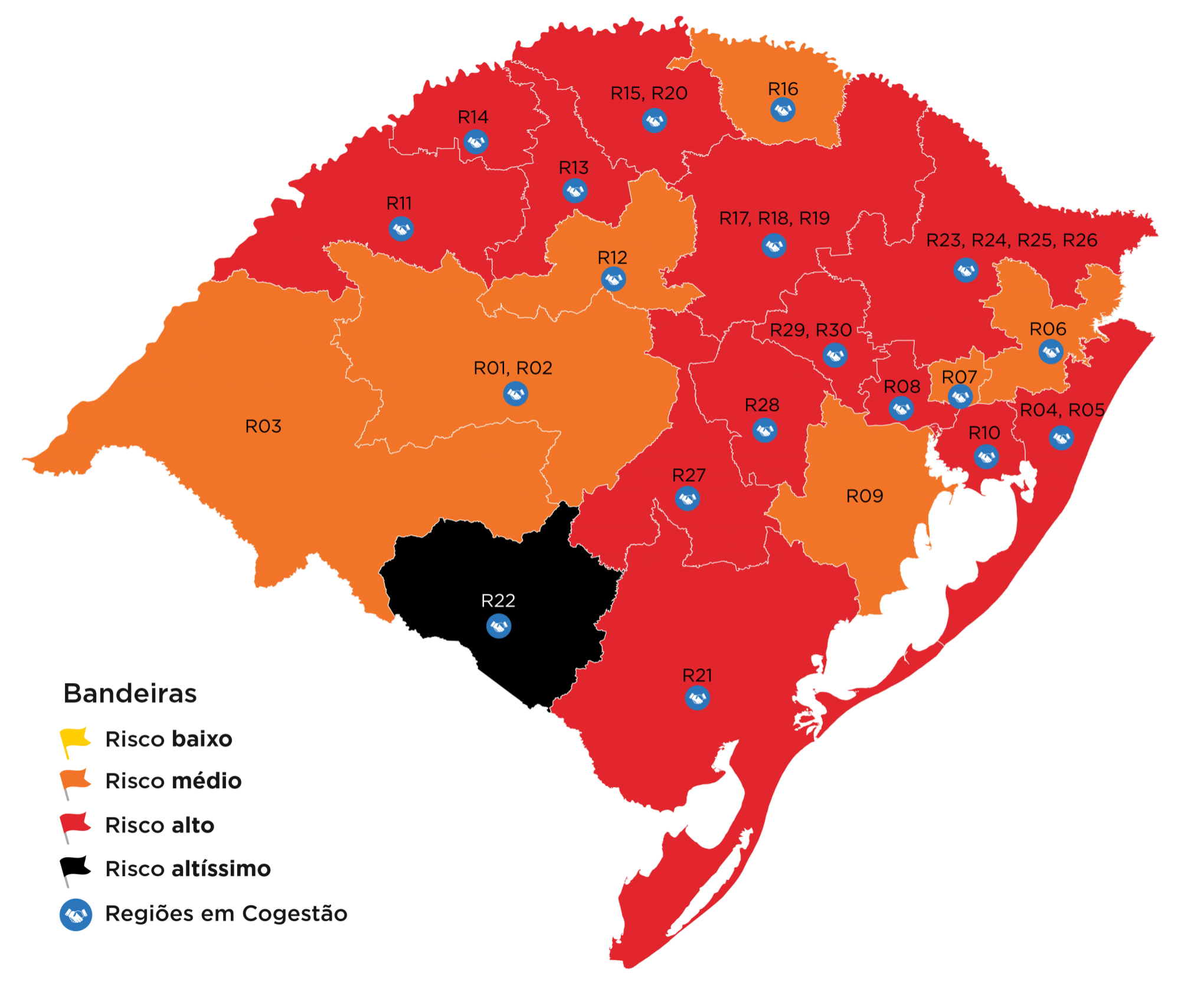 Regiao Segue Em Laranja No Mapa Do Distanciamento Mas Rs Volta A Apresentar Bandeira Preta Especial Coronavirus Jornal Nh