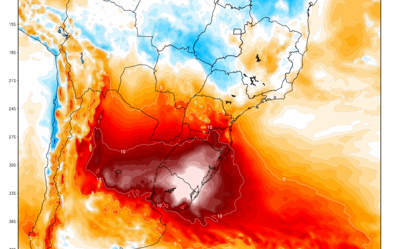 Modelo de meteorologia prevê calor extremo no Rio Grande do Sul para o final da segunda semana de janeiro