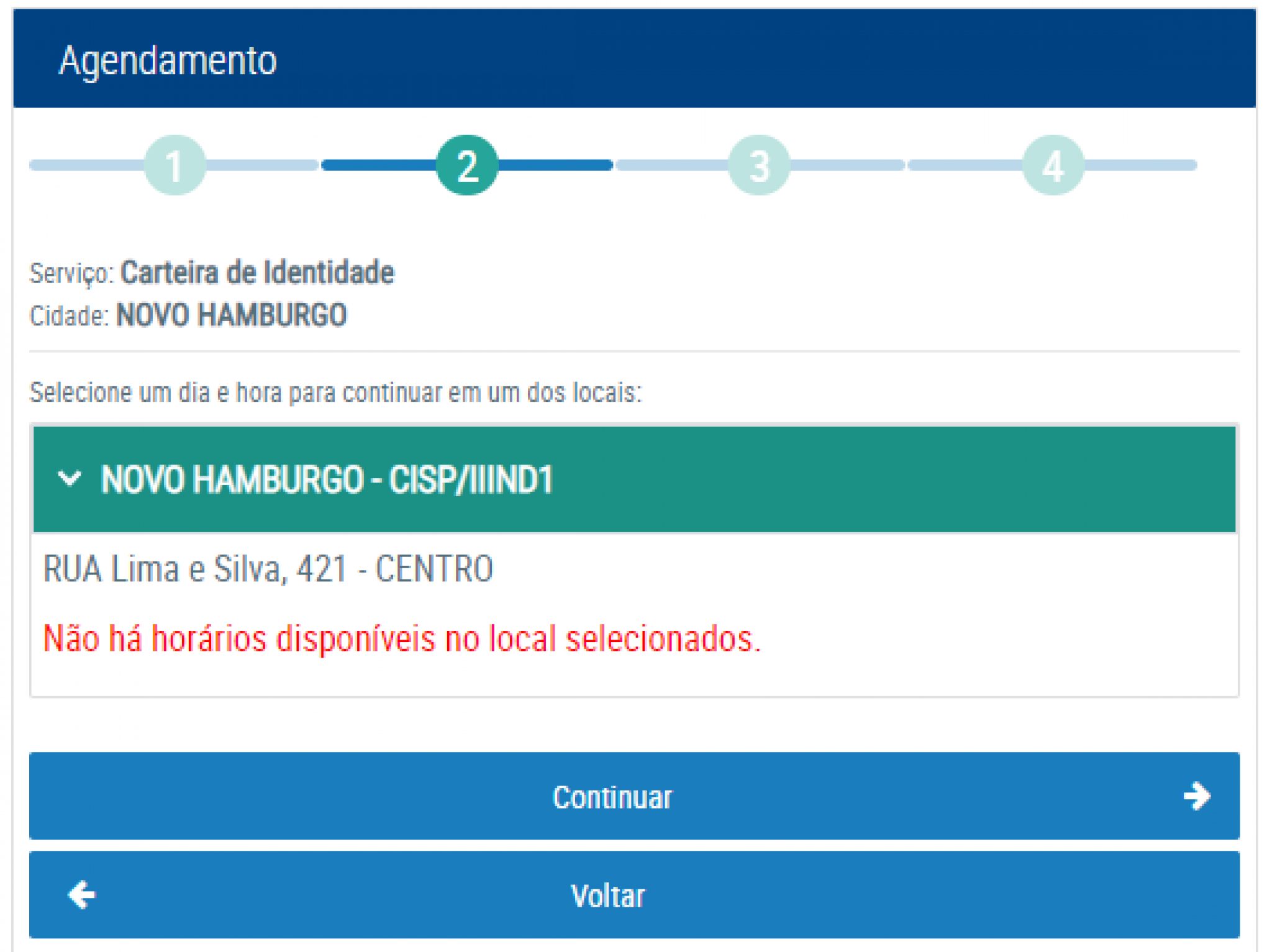 Agendamento de Carteiras de Identidade - IGP-RS