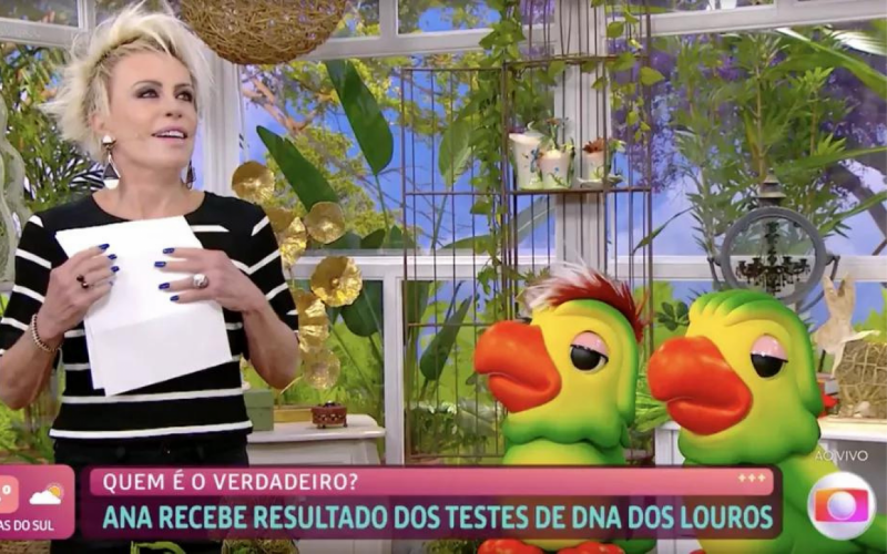 Ana Maria Braga confirma que papagaio é filho do Louro José