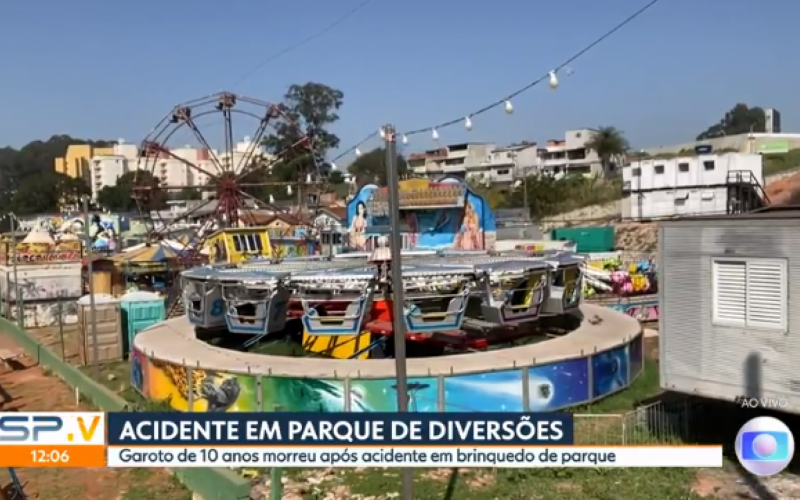 Menino de 10 anos morre após acidente com brinquedo de parque de diversões em São Paulo