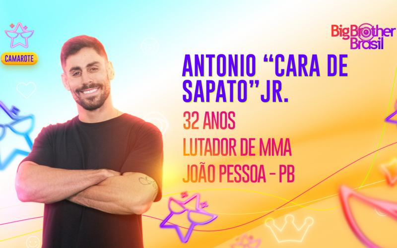 BBB 23: conheça o Antonio 'Cara de Sapato' Jr.