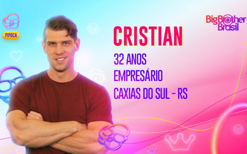 Conheça Cristian, o empresário gaúcho confirmado no grupo Pipoca do BBB 23