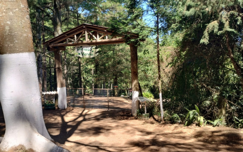 Entrada do camping Paraíso Verde, em Sapiranga