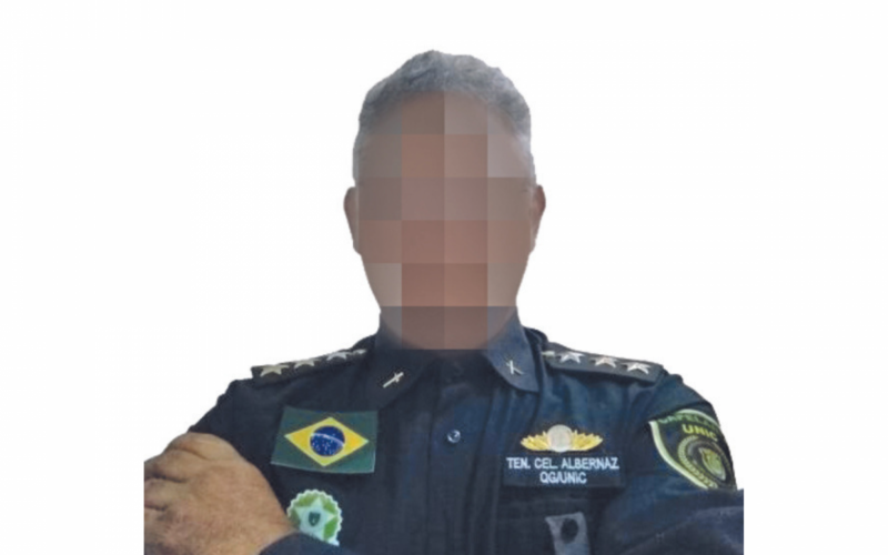 Tenente-coronel é um catedrático inventado pelo esquema