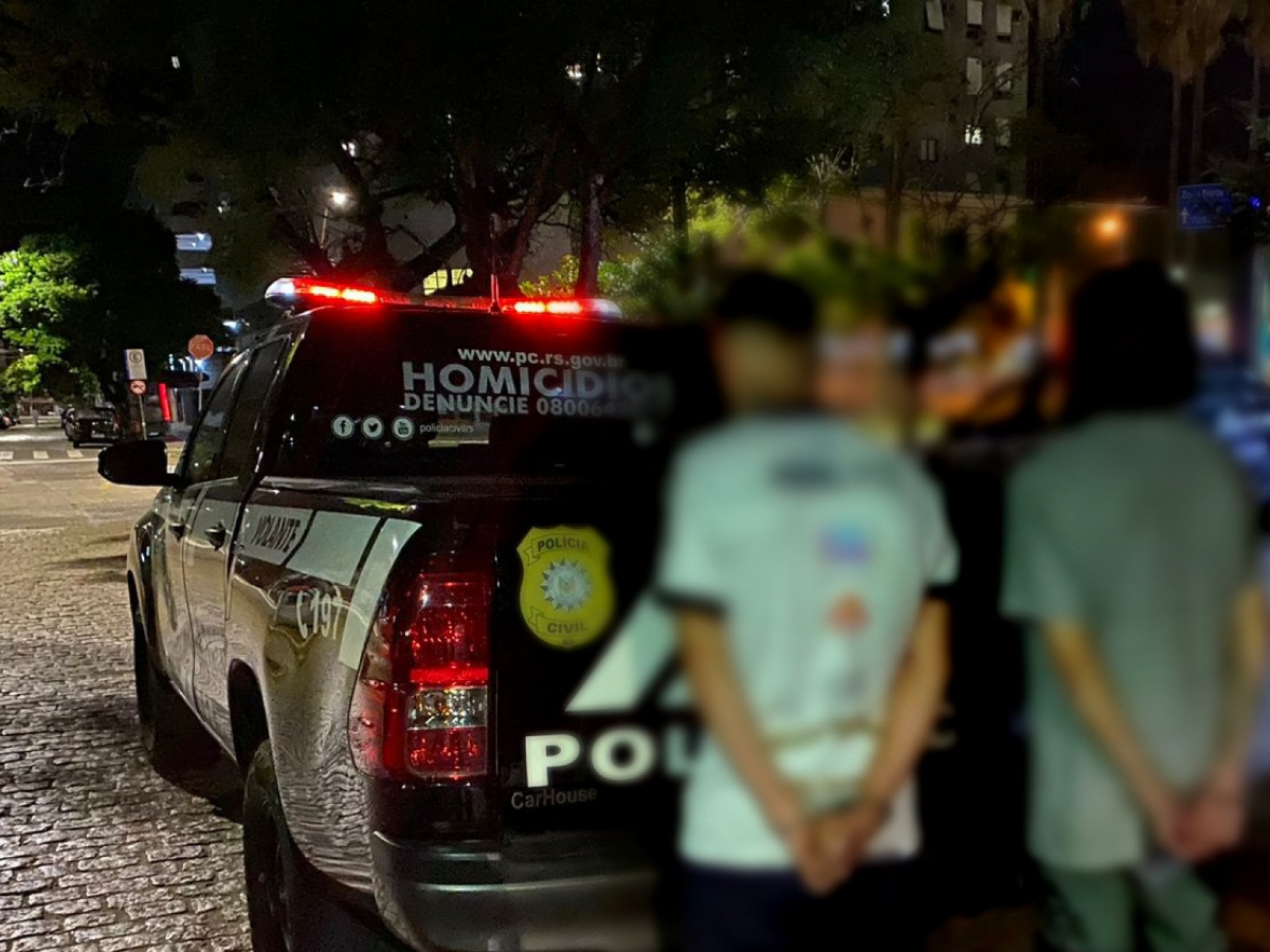 Dupla é presa por tentar matar dois homens nas proximidades da Arena do Grêmio