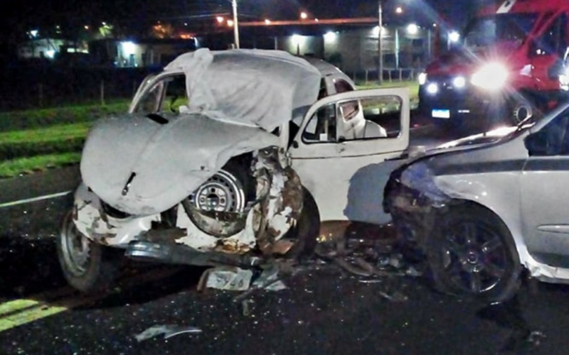 Motorista de Fusca morre em batida frontal com outro carro na RS-115 | Jornal NH