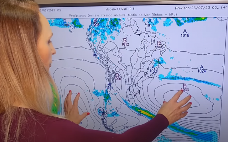 Meteorologista Estael Sias explica como atuarão duas áreas de alta pressão ainda em julho | Jornal NH