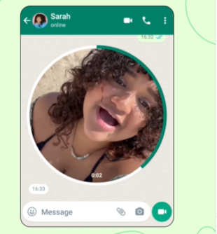 NOVO RECURSO: WhatsApp lança mensagens de vídeo instantâneas