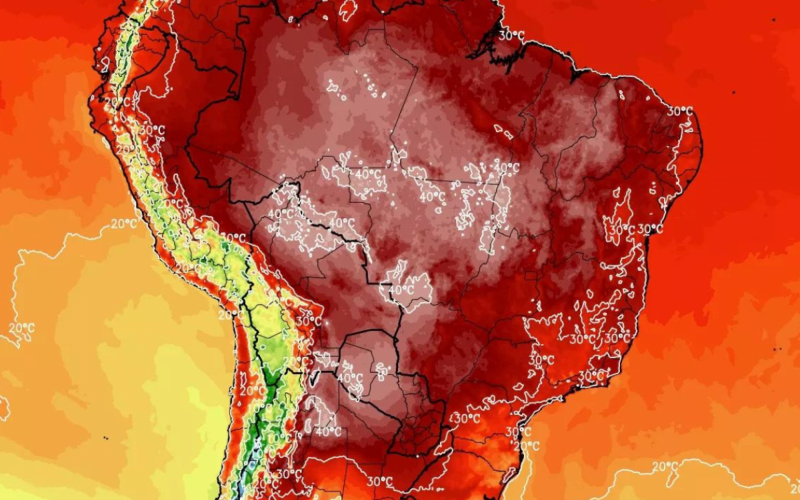 Massa de ar quente ganha força no Brasil e cidades registram calor acima de 40°C | Jornal NH