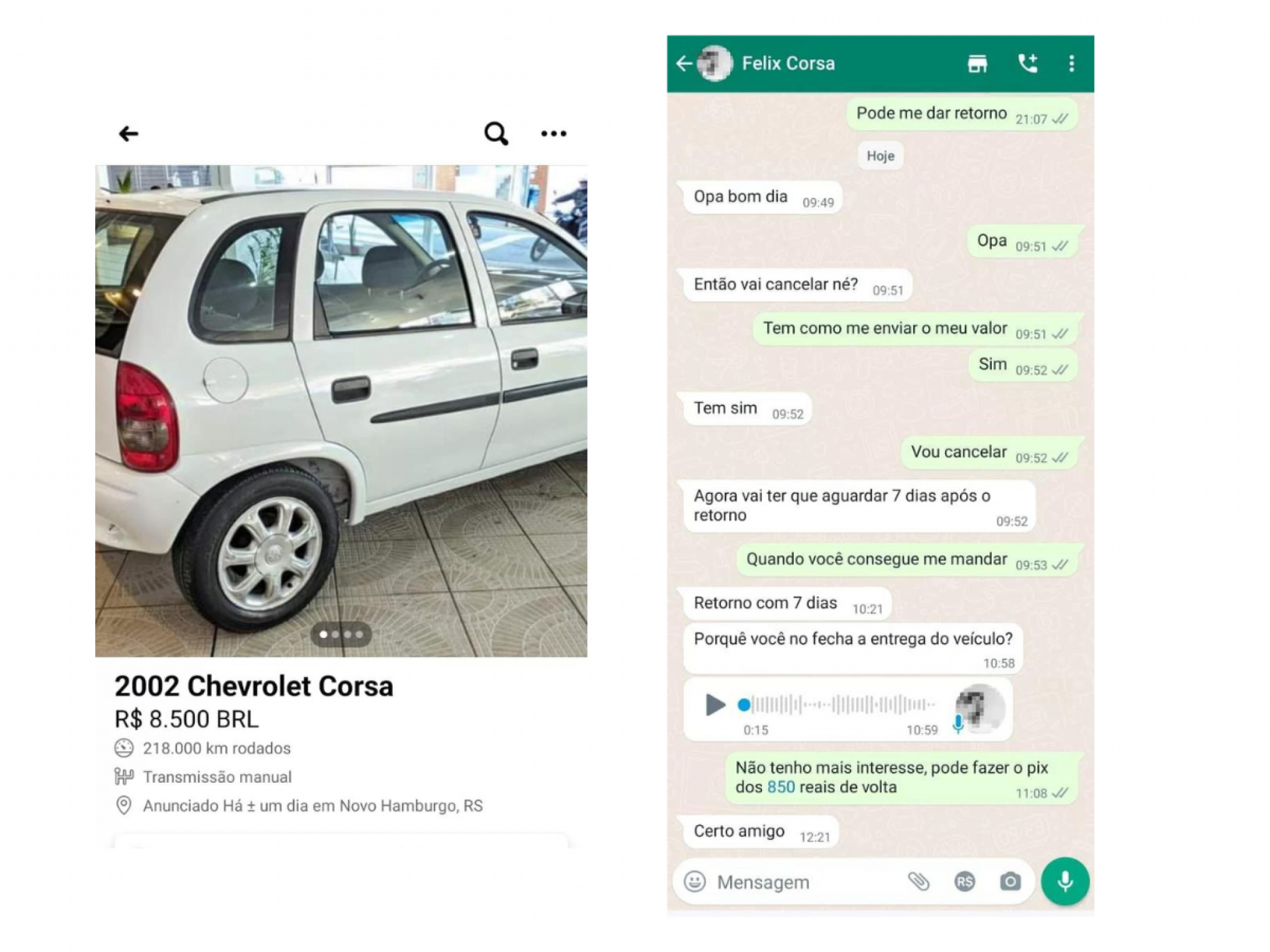 "Caí na lábia": Golpe do carro usado faz mais uma vítima no Vale do Sinos | Jornal NH