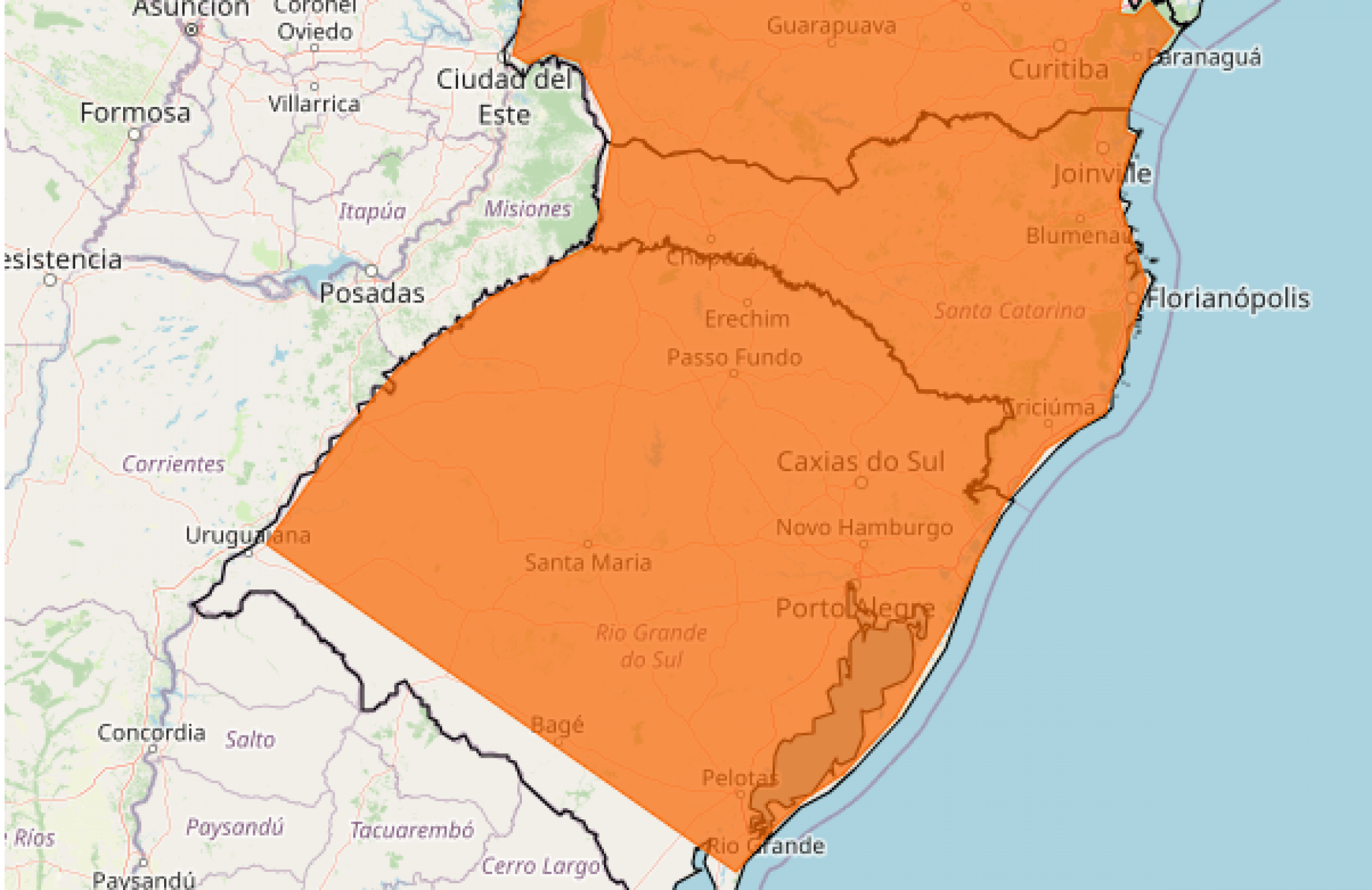 PREVISÃO DO TEMPO: Inmet emite alertas laranja para risco de temporais no Rio Grande do Sul