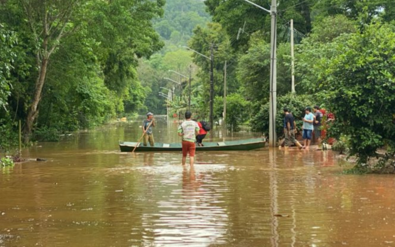 Enchente do Rio Uruguai em IraÃ­