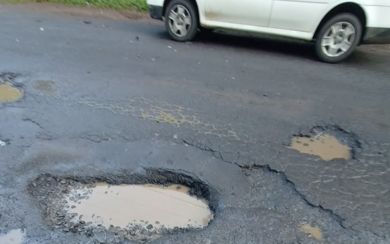 Acidente no bairro Lomba Grande, em Novo Hamburgo