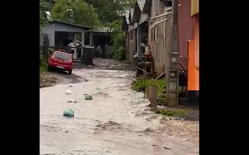 Lixo foi descartado irregularmente na manhã desta segunda, em Estância Velha | Jornal NH