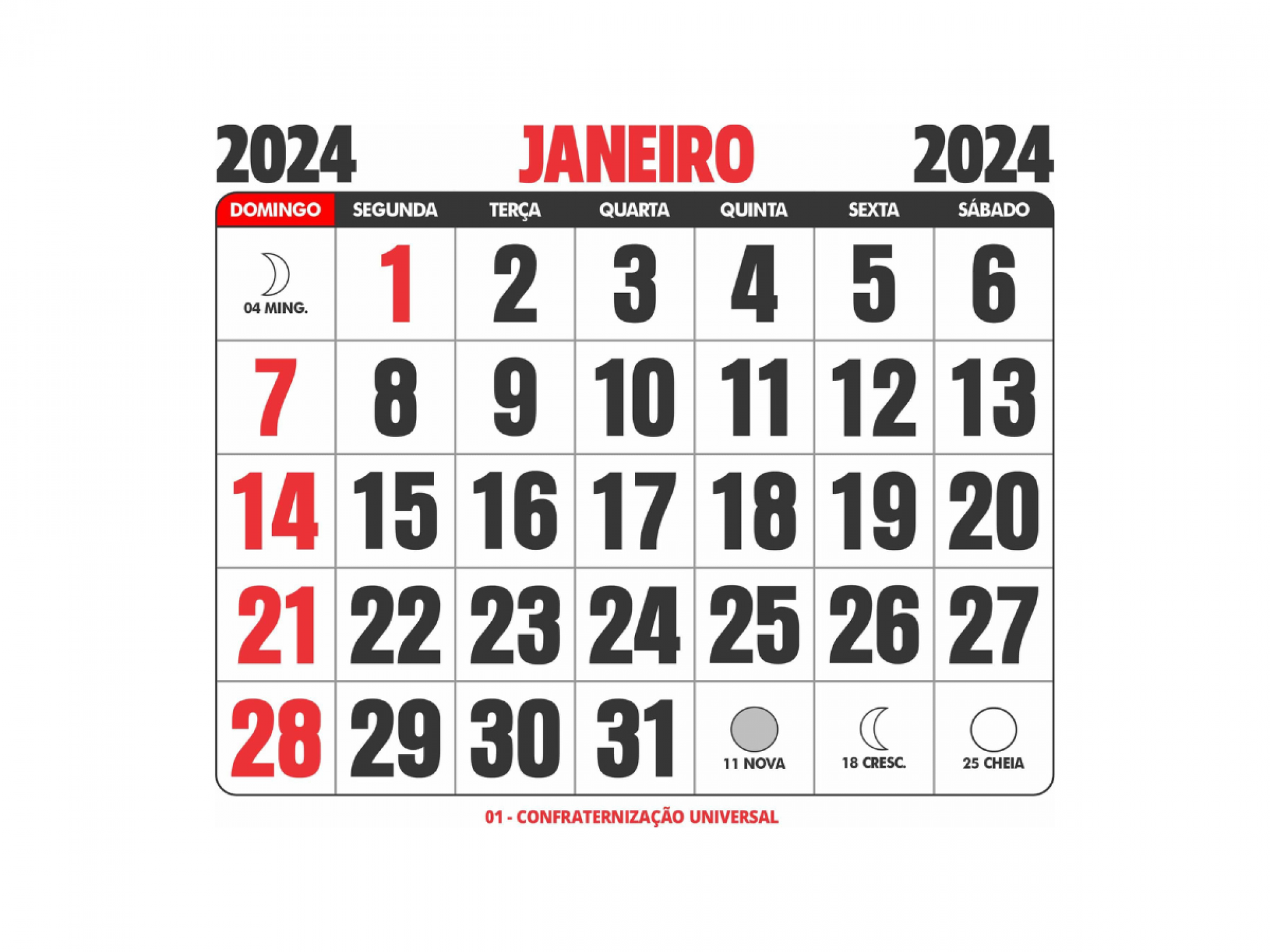 Ano de 2024 terá 10 feriados e 8 pontos facultativos; saiba como fica o calendário de folgas