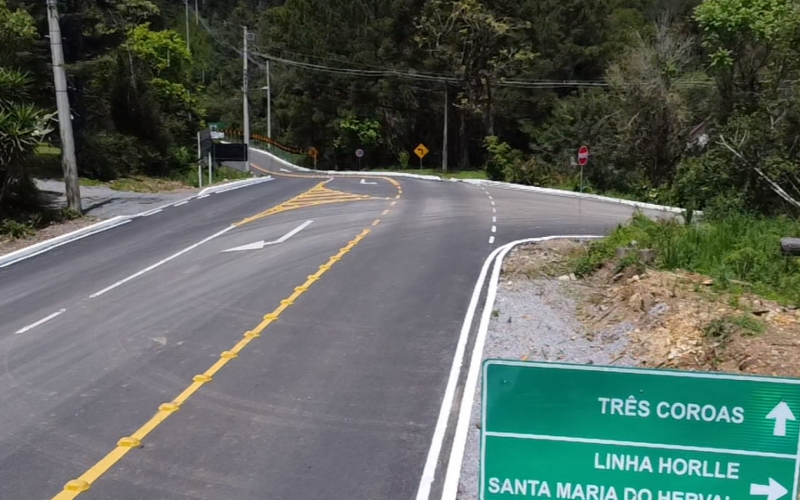 Inaugurada pavimentação da Serra Grande que liga Gramado a Três Coroas