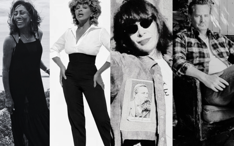 Glória Maria, Tina Turner, Rita Lee e Mathew Perry foram algumas das celebridades que faleceram em 2023 | abc+