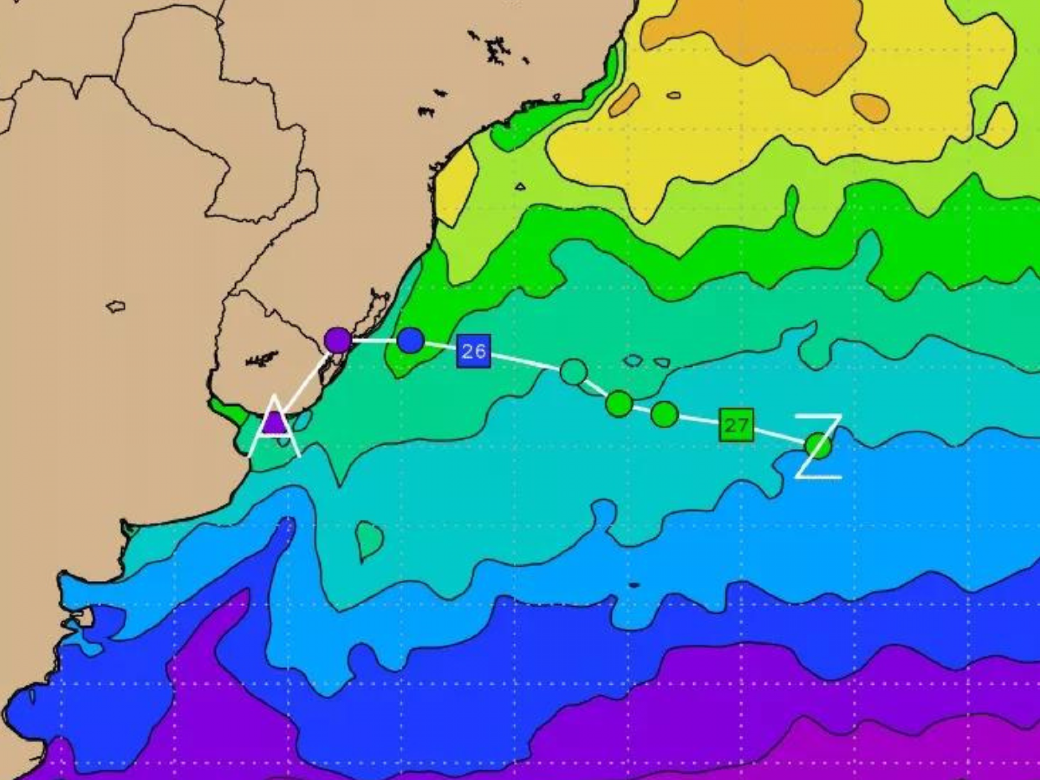 CICLONE: Saiba qual será a rota do fenômeno que atinge a costa do Rio Grande do Sul nesta segunda-feira de Natal
