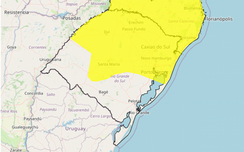 PREVISÃO DO TEMPO: Inmet alerta para temporais no Rio Grande do Sul nesta terça-feira | abc+