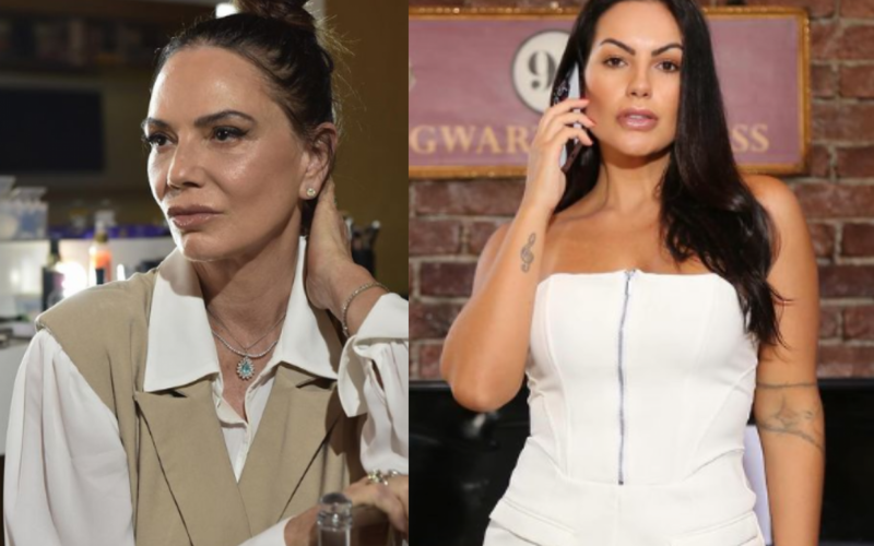 Mãe de Yasmin Brunet, Luiza Brunet, e esposa de Rodriguinho, Bruna Amaral, discutiram | abc+