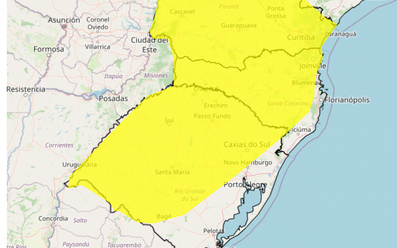 PREVISÃO DO TEMPO: Inmet alerta para tempestade no Rio Grande do Sul; veja o que esperar