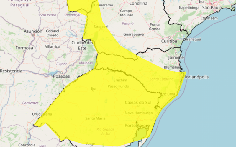 Inmet emite alerta para chuva intensa em parte do Rio Grande do Sul | abc+
