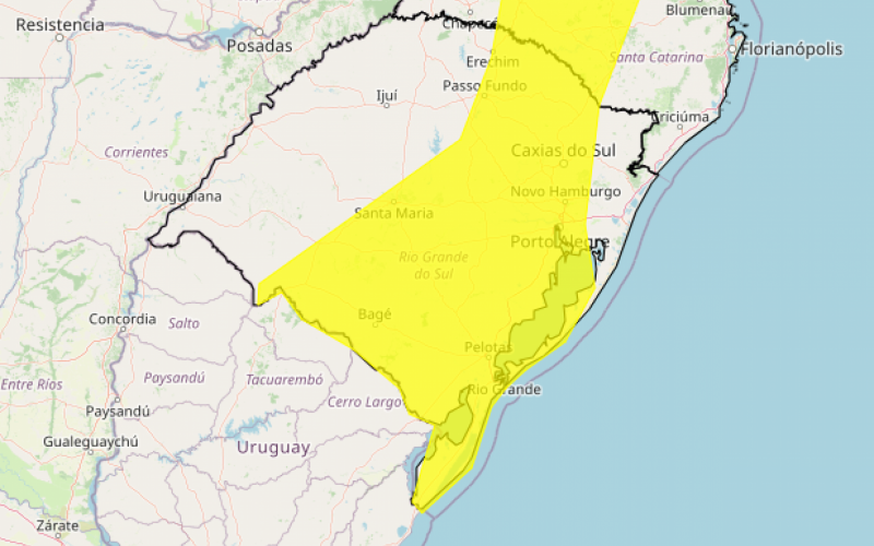 Inmet alerta para tempestades em grande parte do Rio Grande do Sul nas próximas horas | abc+