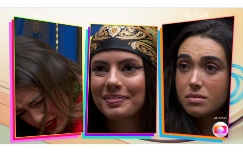 Beatriz, Fernanda e Giovanna aguardavam resultado do paredão do BBB 24 | abc+