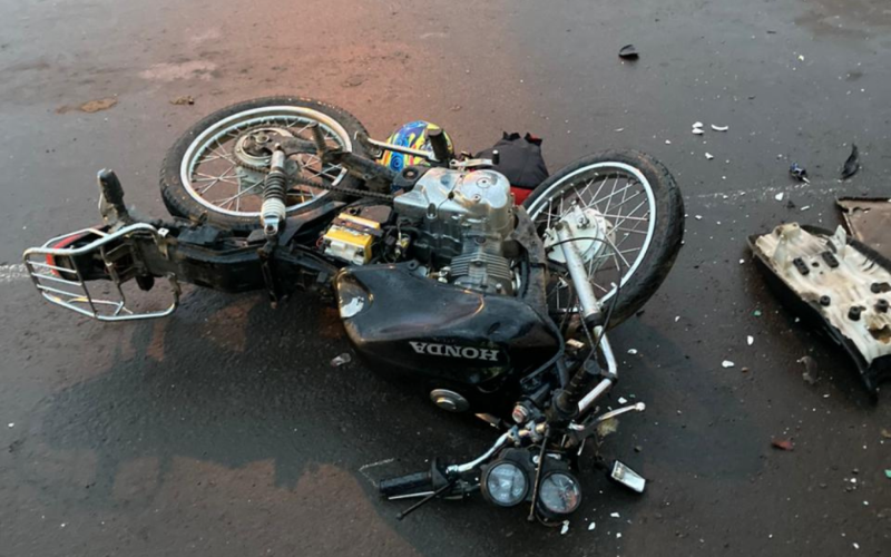 Motocicleta de Geovane Costa, que morreu em Rolante  | abc+