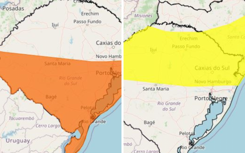 Alertas do Inmet para o RS  | abc+