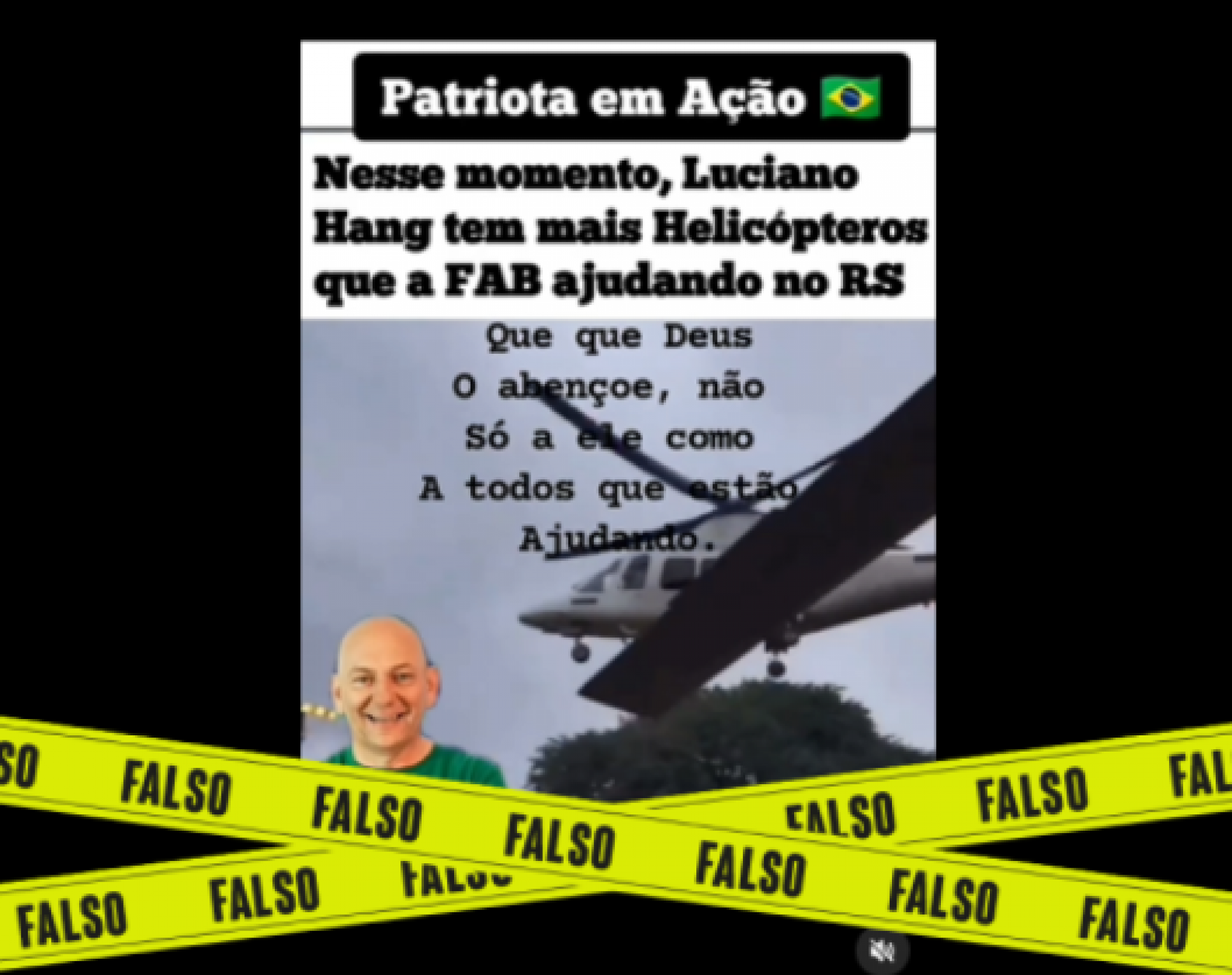AGÊNCIA LUPA: É falso que Luciano Hang enviou mais helicópteros ao RS que a Força Aérea Brasileira