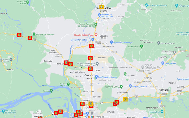 Estradas seguem bloqueadas; mapa em tempo real mostra como está a situação | abc+