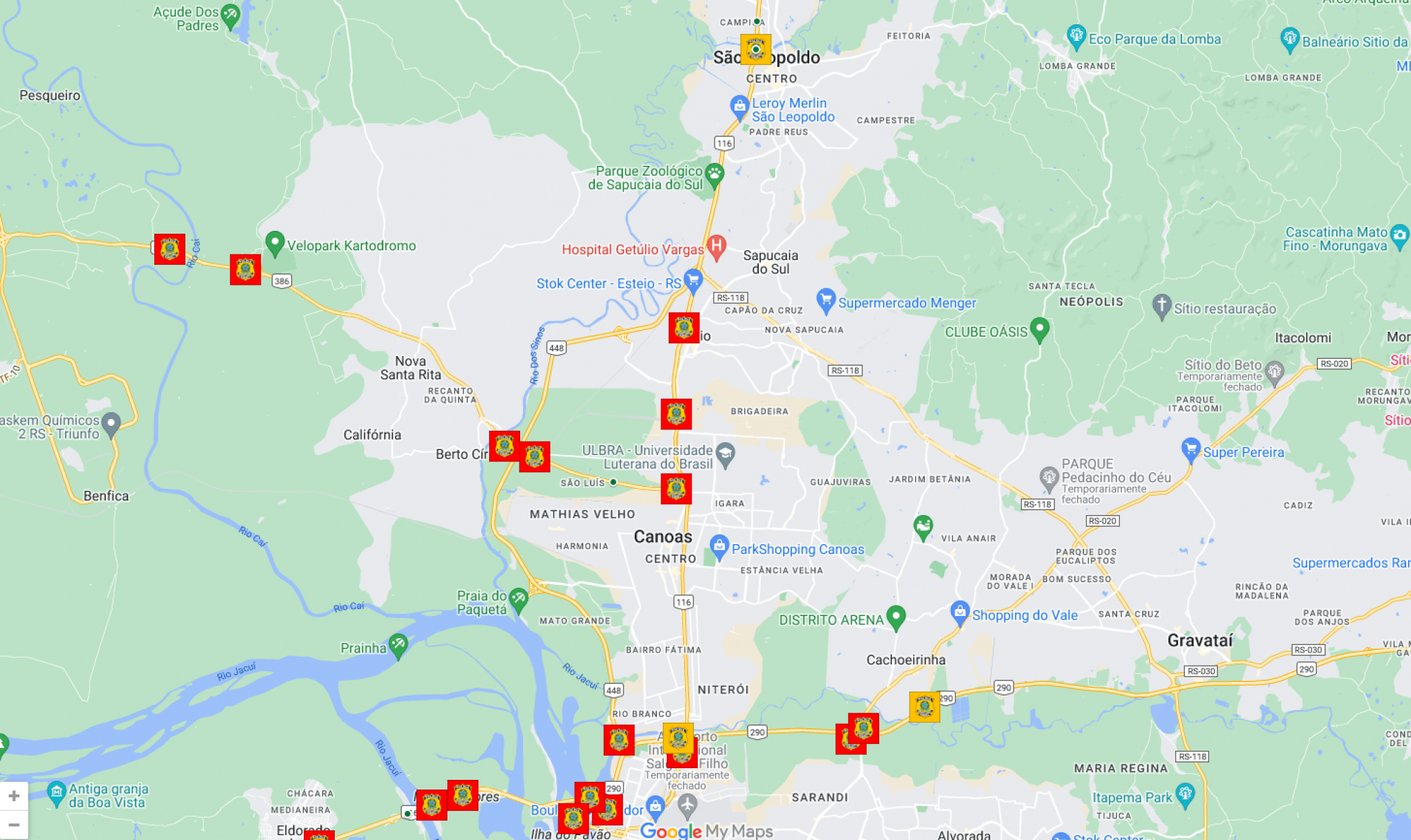 CATÁSTROFE NO RS: Estradas seguem bloqueadas; mapa em tempo real mostra como está a situação