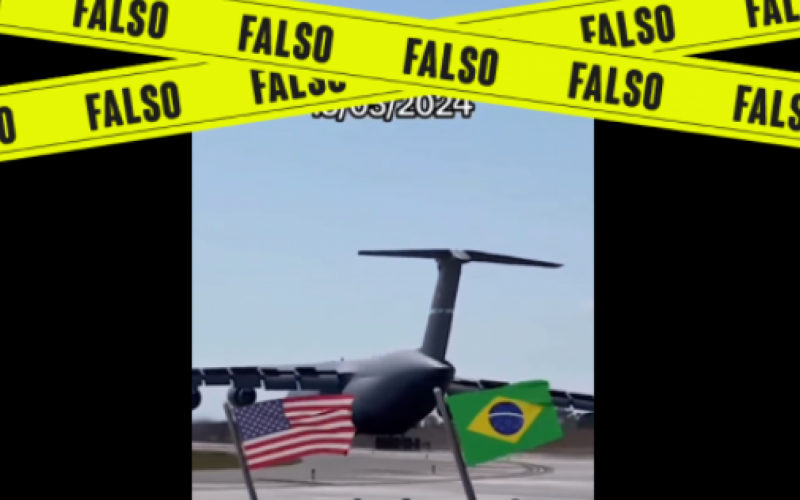 É falso que avião da Força Aérea dos EUA pousou no RS com doações | abc+