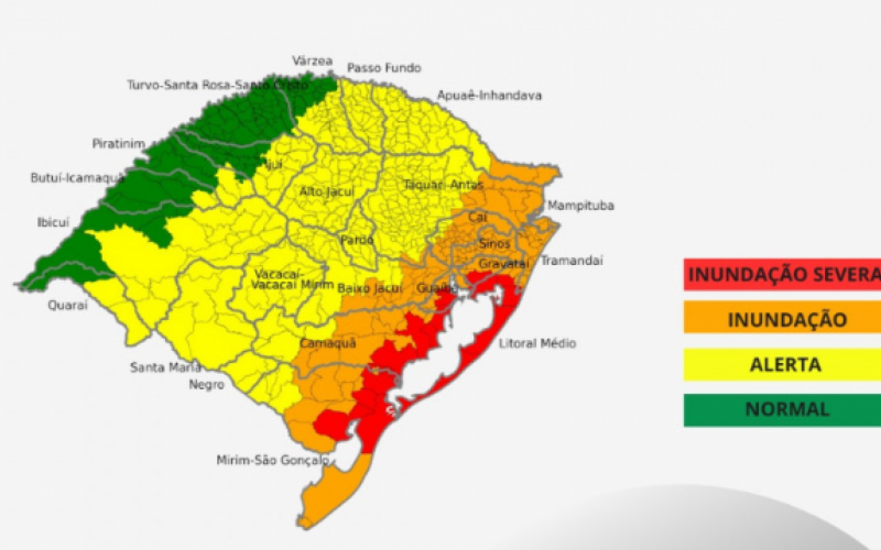 No fim da tarde desta sexta-feira (24), a Defesa Civil estadual emitiu alerta hidrológico | abc+