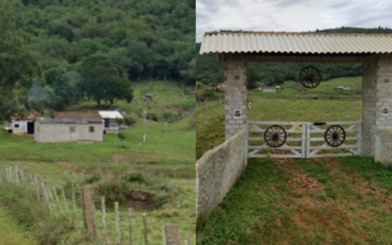 Casa, porteira e galpão observados no vídeo também são vistos nas imagens do Google | abc+